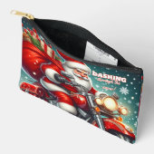 Kerstman op een motor etui (Open)