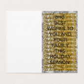 Kerstman op een motorfiets Kerst Kaart (Binnenkant ongevouwen)