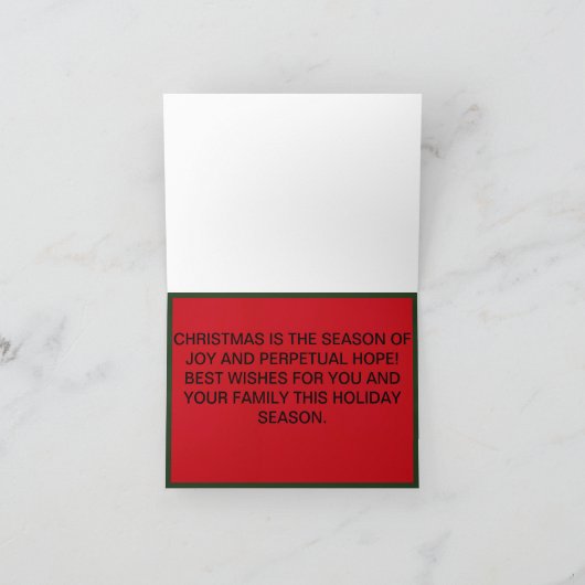 Kerstman op een motorfiets Kerst Kaart (Binnen)