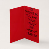 Kerstman op een motorfiets Kerst Kaart (Binnen)