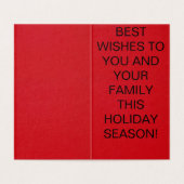 Kerstman op een motorfiets Kerst Kaart (Binnenkant ongevouwen)