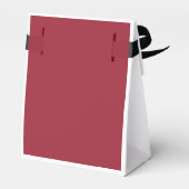 Kerstman op een motorfiets kerstcadeau doos bedankdoosjes (Achterkant)