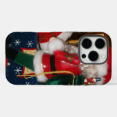 Kerstman op een paard met Snow Art Print Case-Mate iPhone Case (Achterkant (horizontaal))