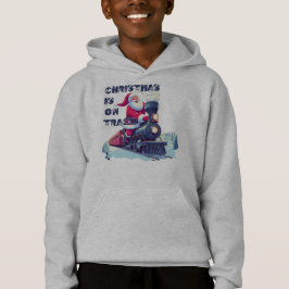 Kerstman op een trein