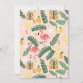 Kerstman op een tropisch eiland kerstfeest in juli kaart (Achterkant)