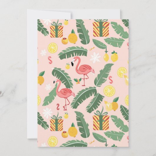 Kerstman op een tropisch eiland kerstfeest in juli kaart (Achterkant)