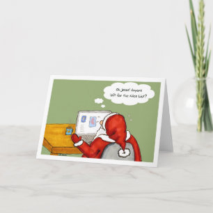 Kerstman op Facebook Feestdagen Kaart