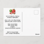 Kerstman op Hawaii Beach voor Kerstmis Briefkaart (Achterkant)