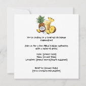 Kerstman op Hawaii Beach voor Kerstmis Kaart (Achterkant)