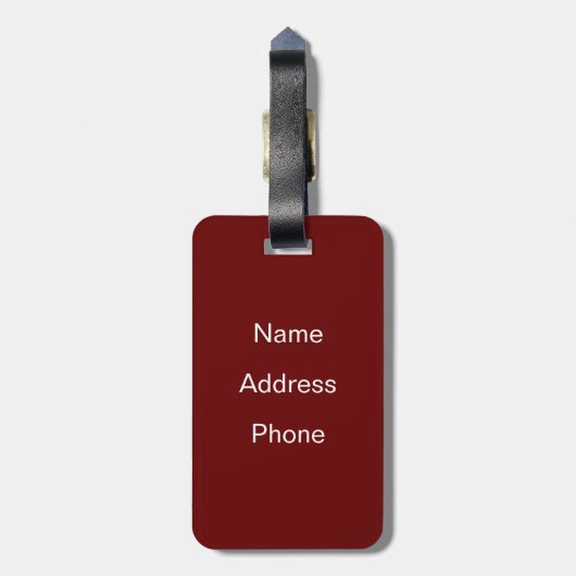 Kerstman op het Wereldbol Bagagelabel (Achterkant verticaal)