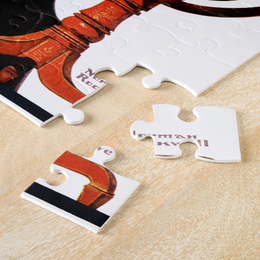 Kerstman op het Wereldbol Legpuzzel (Zijkant)