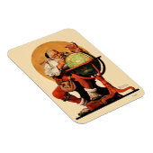 Kerstman op het Wereldbol Magneet (Rechterzijde)