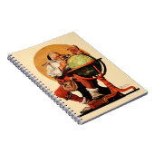 Kerstman op het Wereldbol Notitieboek (Rechterzijde)