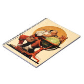 Kerstman op het Wereldbol Notitieboek (Linkerzijde)