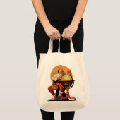 Kerstman op het Wereldbol Tote Bag (Voorkant (product))