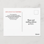  kerstman op maat briefkaart (Achterkant)