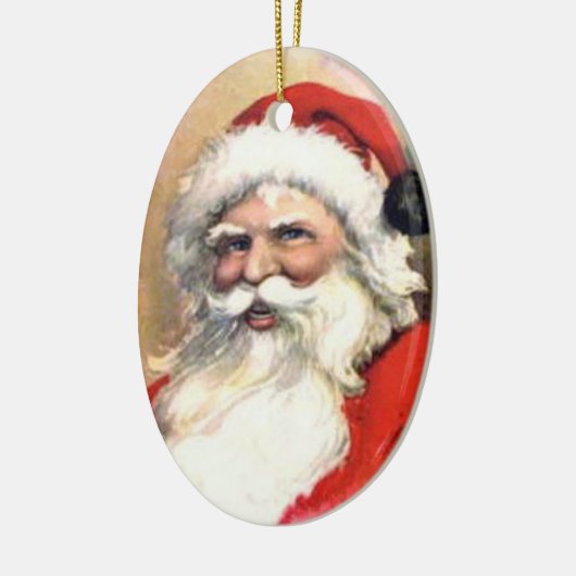 kerstman op maat keramisch ornament (Links)