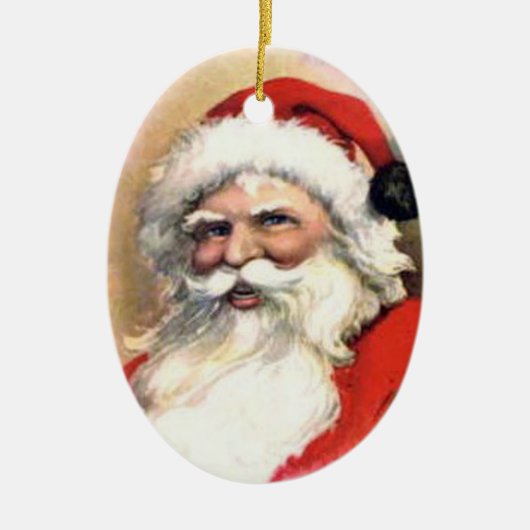  kerstman op maat keramisch ornament (Voorkant)