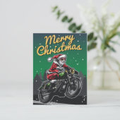 Kerstman op motorfiets | Feestdagen (Staand voorkant)