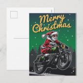 Kerstman op motorfiets | Feestdagen (Voorkant / Achterkant)