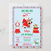 Kerstman op Noordpool Verjaardag Kaart (Voorkant)
