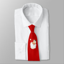 Kerstman op rood