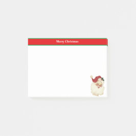 Kerstman op Rood & Wit Post-it® Notes