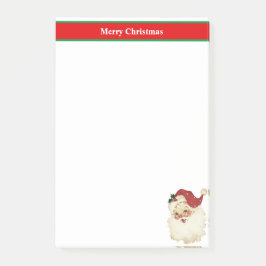 Kerstman op Rood & Wit Post-it® Notes