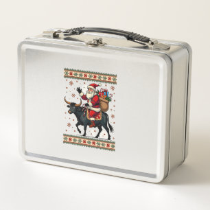 Kerstman op Schotse Hooglanders Kerst Vector