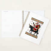 Kerstman op Schotse Hooglanders Kerst Vector Planner (Display)