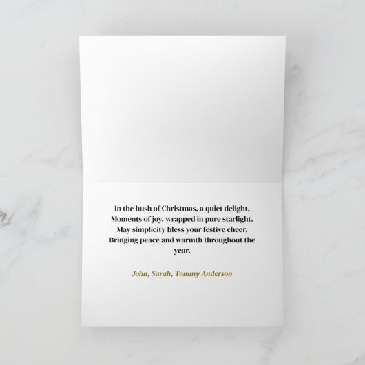 Kerstman op Sleigh Christmas Kaart (Binnen)