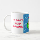 Kerstman op vakantie koffiemok (Links)