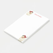 Kerstman op wit post-it® notes (Schuin)