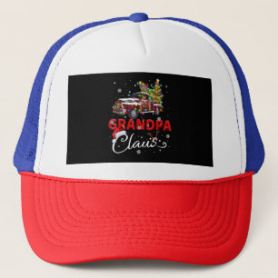 Kerstman Opa Truck Santa Kerstmis Familie Santa M Trucker Pet