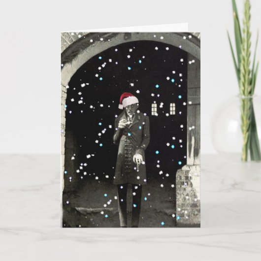 Kerstman Orlok Feestdagen Kaart (Voorkant)