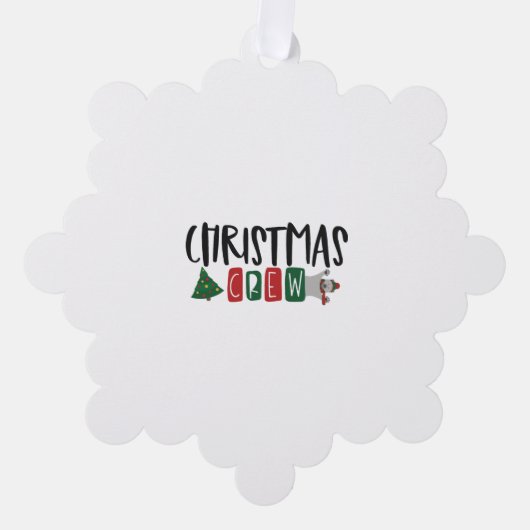 kerstman ornament kaart (Voorkant)