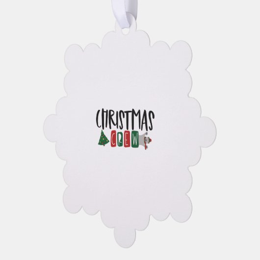 kerstman ornament kaart (Links)