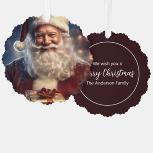 Kerstman Ornament Kaart