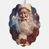 Kerstman Ornament Kaart (Links)