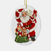 Kerstman,  Ornament met kerstcadeau (Rechts)