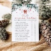 Kerstman oude vrouwen verhalen Baby shower spel Kaart