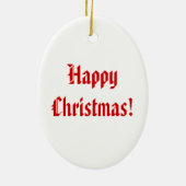  Kerstman over BigBen London Keramisch Ornament (Achterkant)