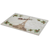 kerstman over kerstsnijplank snijplank (Hoek)