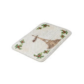  Kerstman over Parijs kerstbaarmoeder Badmat (Gekanteld)