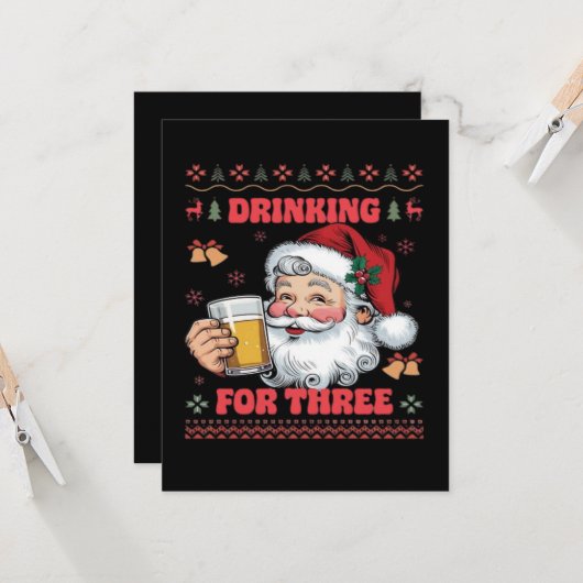 Kerstman paar Kerstmis (Voorkant / Achterkant in situ)