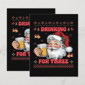 Kerstman paar Kerstmis (Voorkant / Achterkant)