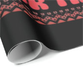 Kerstman paar Kerstmis Cadeaupapier (Rol Hoek)