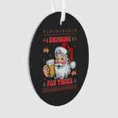 Kerstman paar Kerstmis Ornament (voorkant)