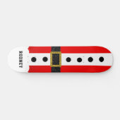 Kerstman pak glanzende riem voor Kerstmis Persoonlijk Skateboard (Horizontaal)