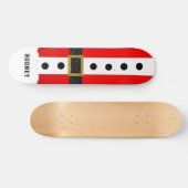 Kerstman pak glanzende riem voor Kerstmis Persoonlijk Skateboard (Horizontaal)